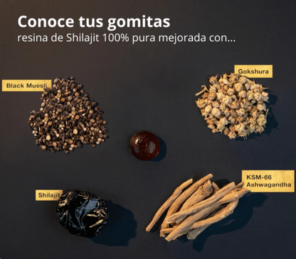 🔥Shilajit Gold Gummies: Potencia Tu Energía y Desempeño💪